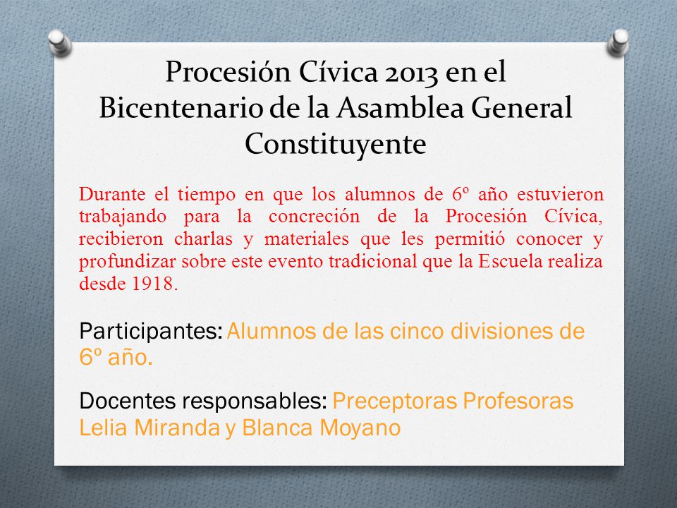 Procesión Cívica 2013 en el Bicentenario de la Asamblea General Constituyente