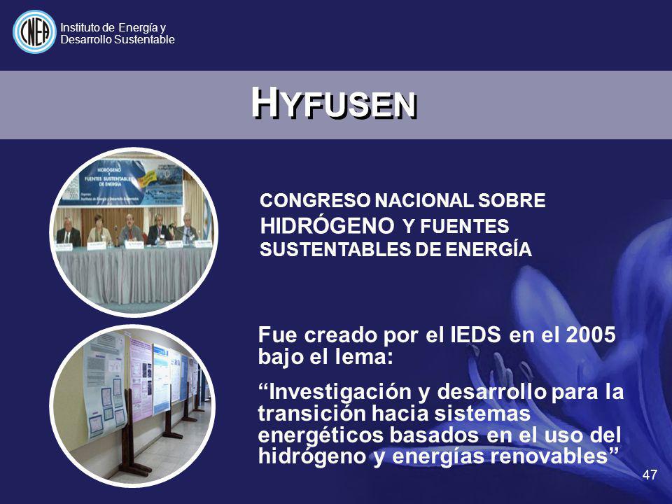 HYFUSEN Fue creado por el IEDS en el 2005 bajo el lema: