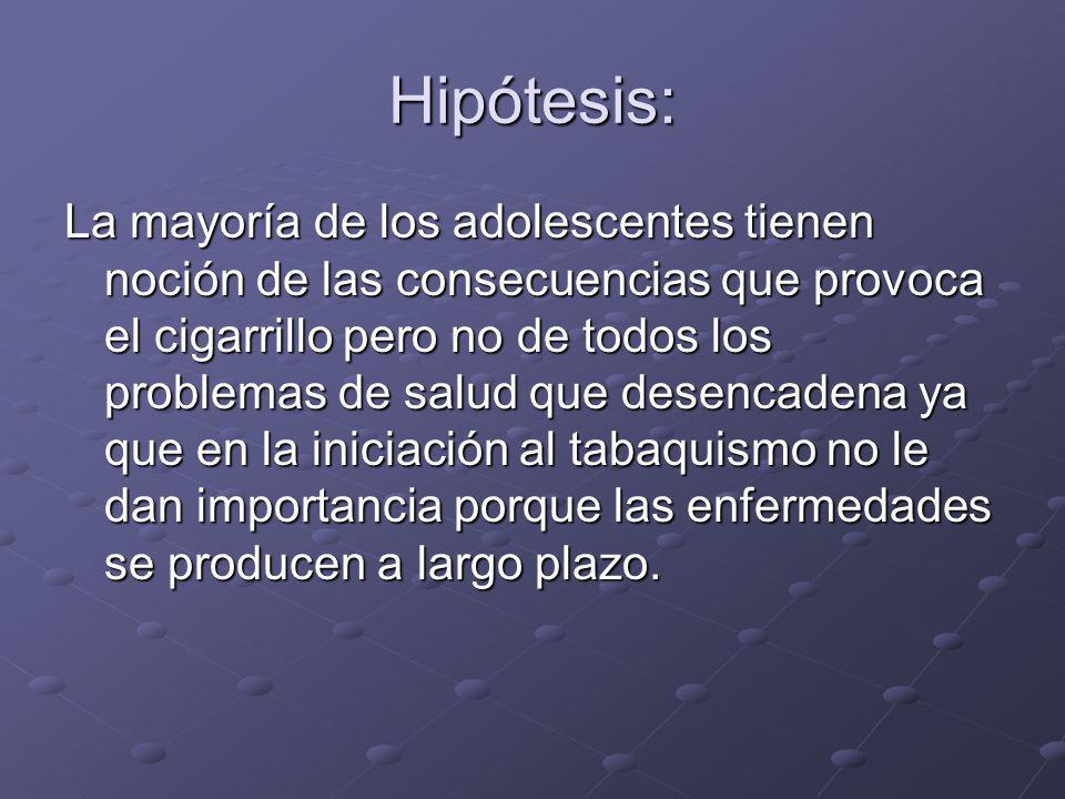 Hipótesis:
