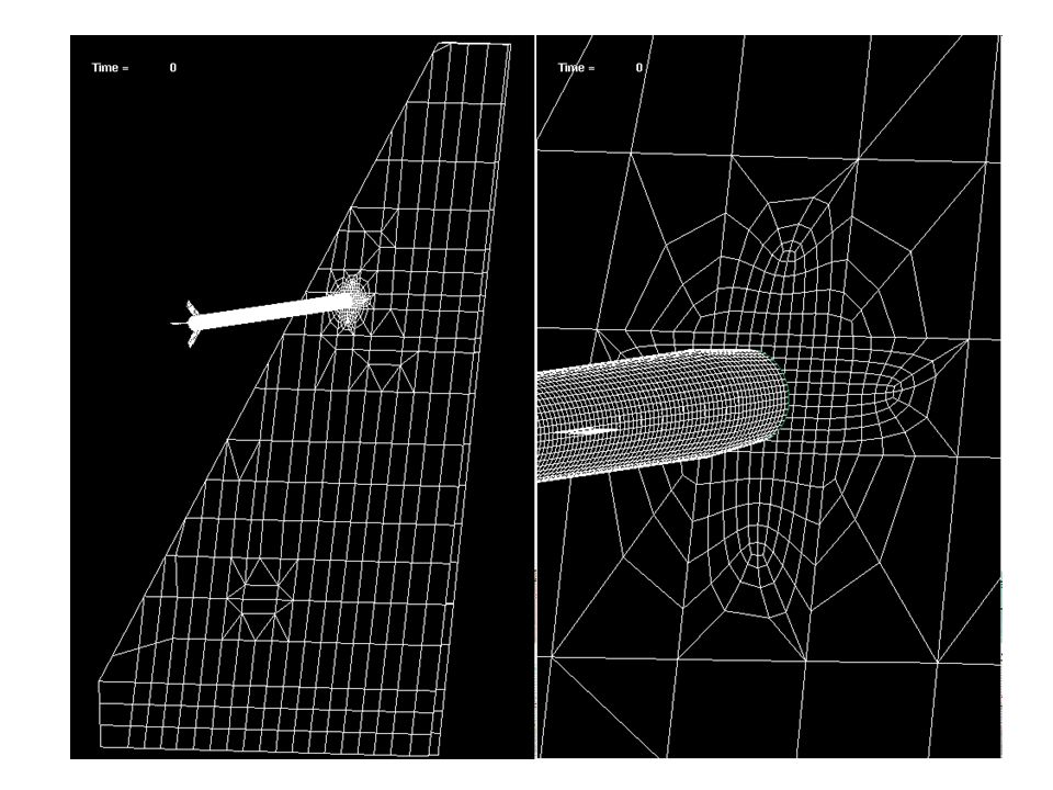 This chart the mesh being used for this impact.