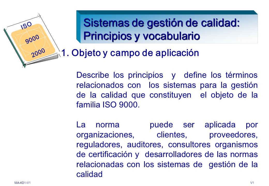 Sistemas de gestión de calidad: Principios y vocabulario
