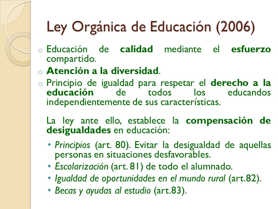 Ley Orgánica de Educación (2006)