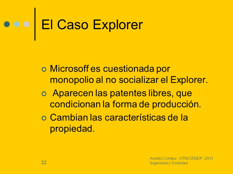 El Caso Explorer Microsoff es cuestionada por monopolio al no socializar el Explorer.