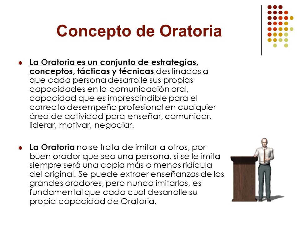 Concepto de Oratoria