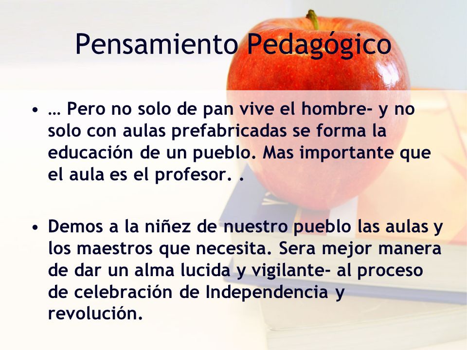 Pensamiento Pedagógico