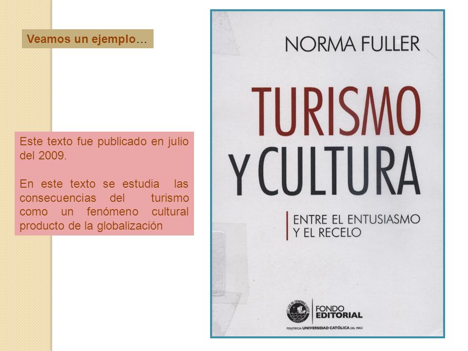 Veamos un ejemplo… Este texto fue publicado en julio del