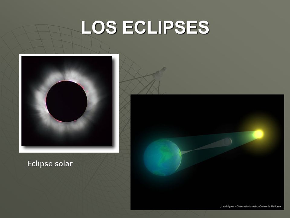 LOS ECLIPSES Eclipse solar