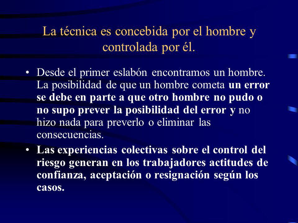 La técnica es concebida por el hombre y controlada por él.