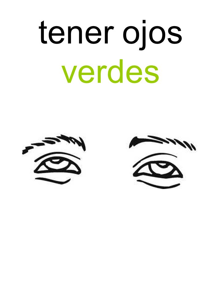 tener ojos verdes