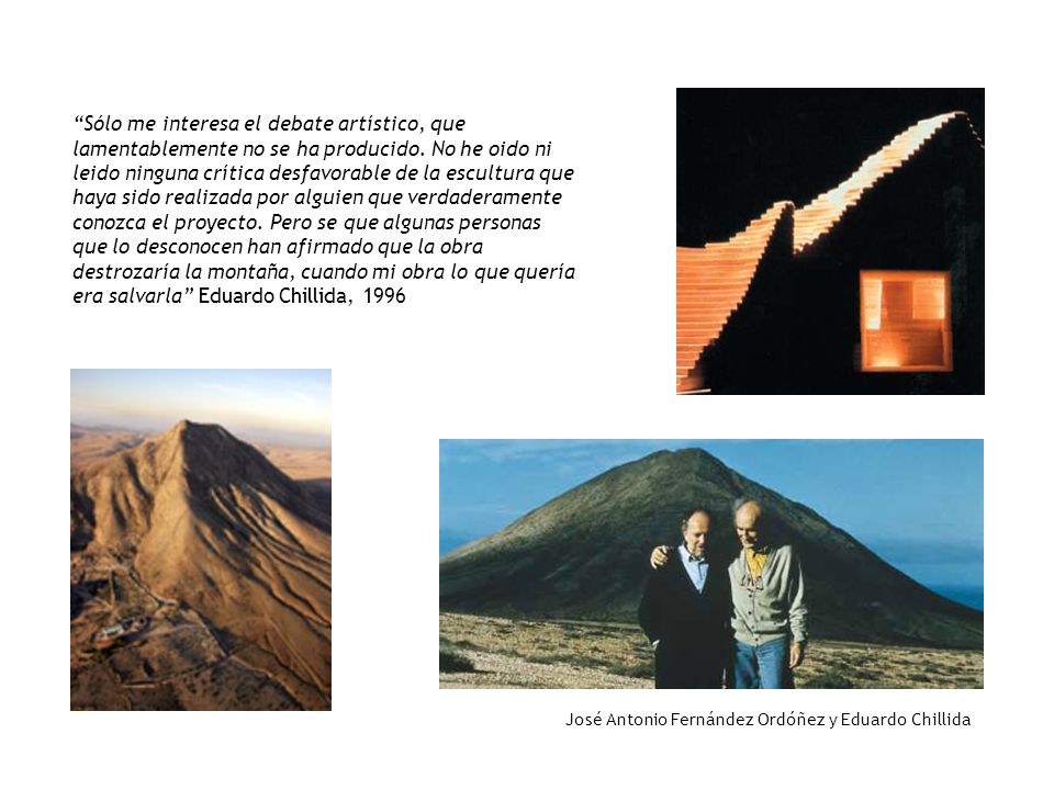 José Antonio Fernández Ordóñez y Eduardo Chillida