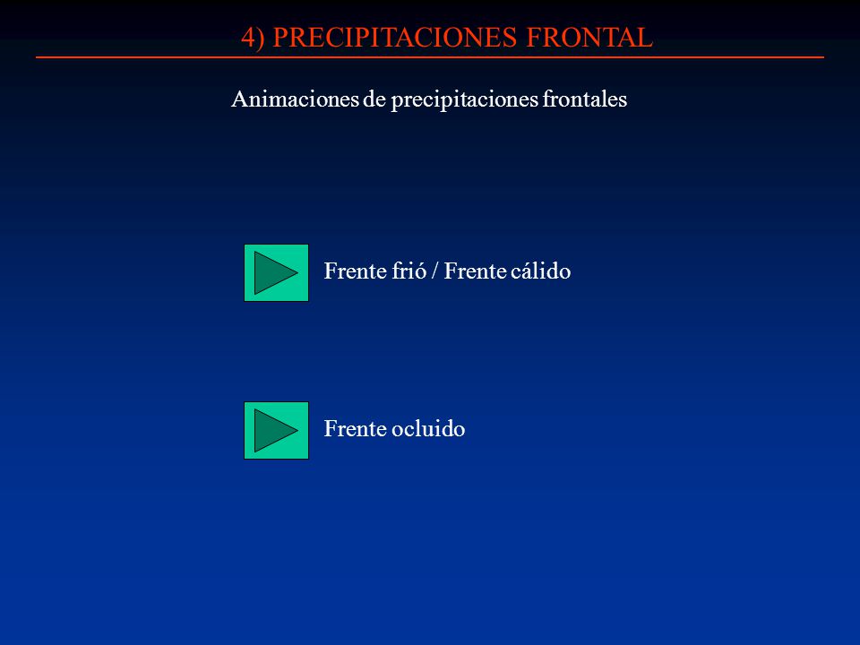 4) PRECIPITACIONES FRONTAL