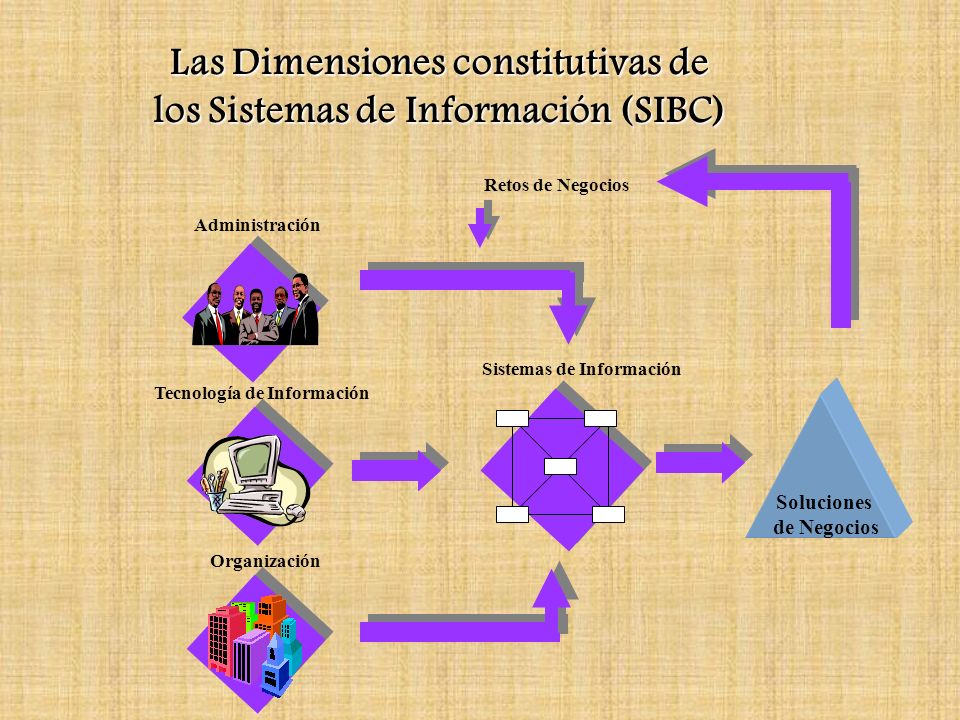 Las Dimensiones constitutivas de los Sistemas de Información (SIBC)