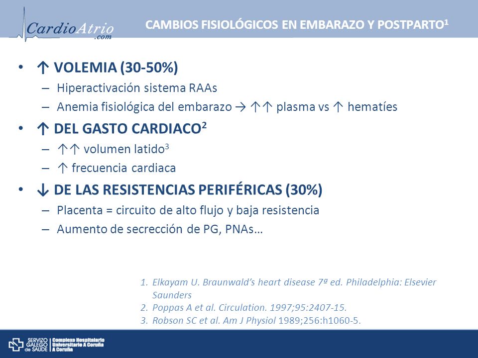 CAMBIOS FISIOLÓGICOS EN EMBARAZO Y POSTPARTO1