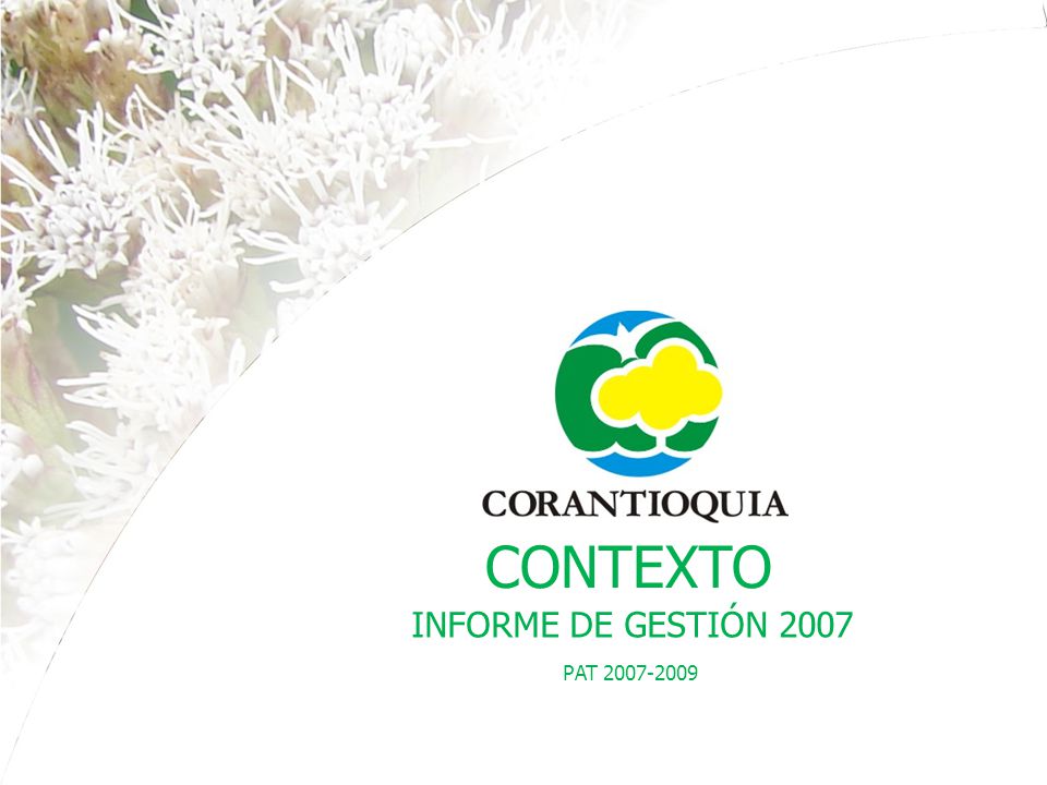 CONTEXTO PAT INFORME DE GESTIÓN 2007