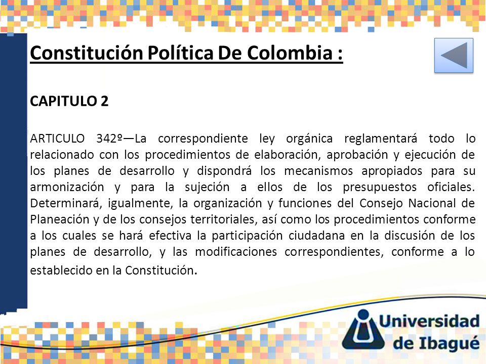 Constitución Política De Colombia :