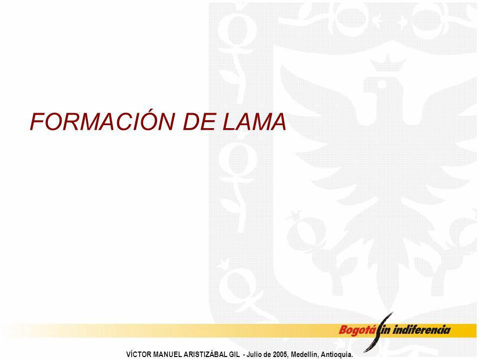 FORMACIÓN DE LAMA VÍCTOR MANUEL ARISTIZÁBAL GIL - Julio de 2005, Medellín, Antioquia.