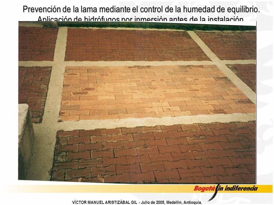 Prevención de la lama mediante el control de la humedad de equilibrio