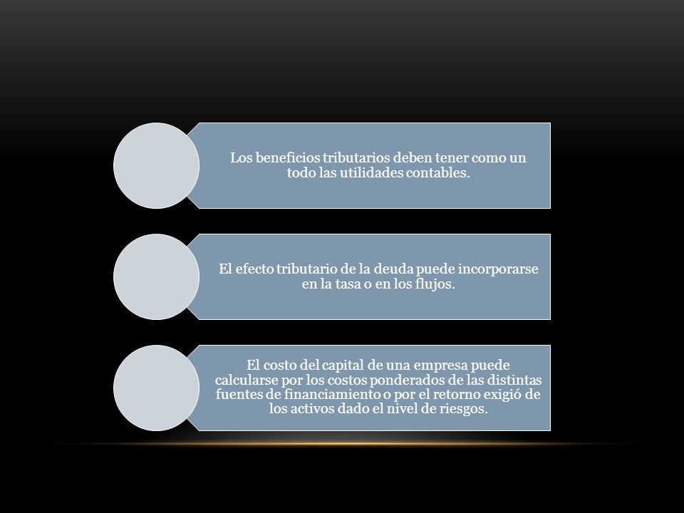 Los beneficios tributarios deben tener como un todo las utilidades contables.