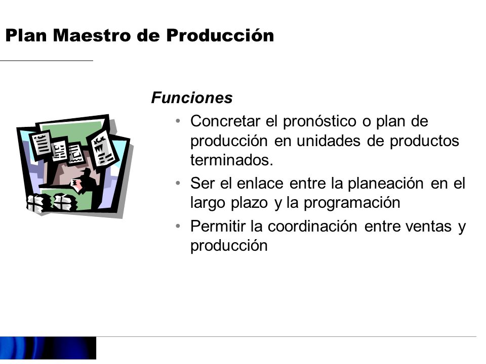Plan Maestro de Producción