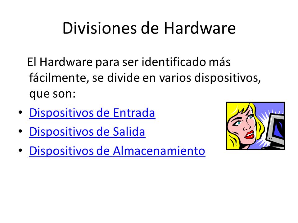 Divisiones de Hardware