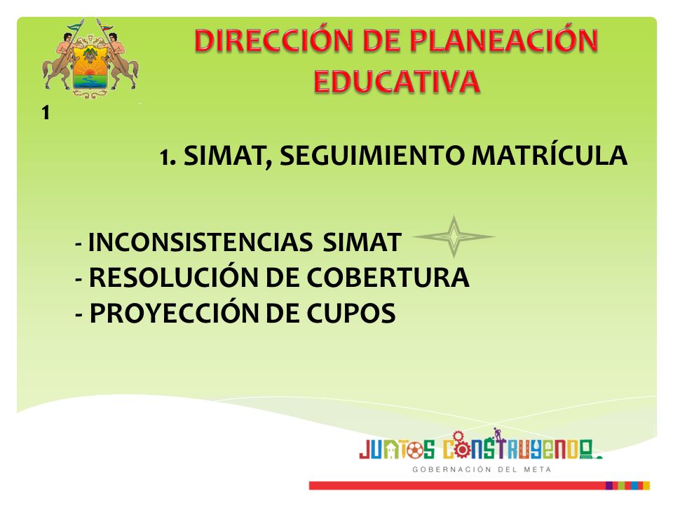 DIRECCIÓN DE PLANEACIÓN EDUCATIVA