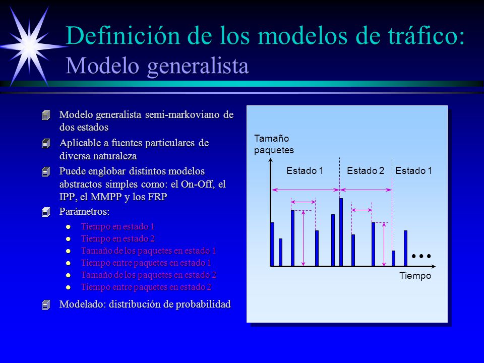 Definición de los modelos de tráfico: Modelo generalista
