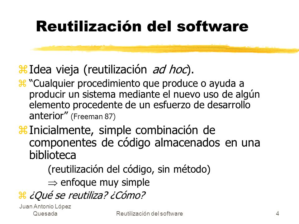 Reutilización del software