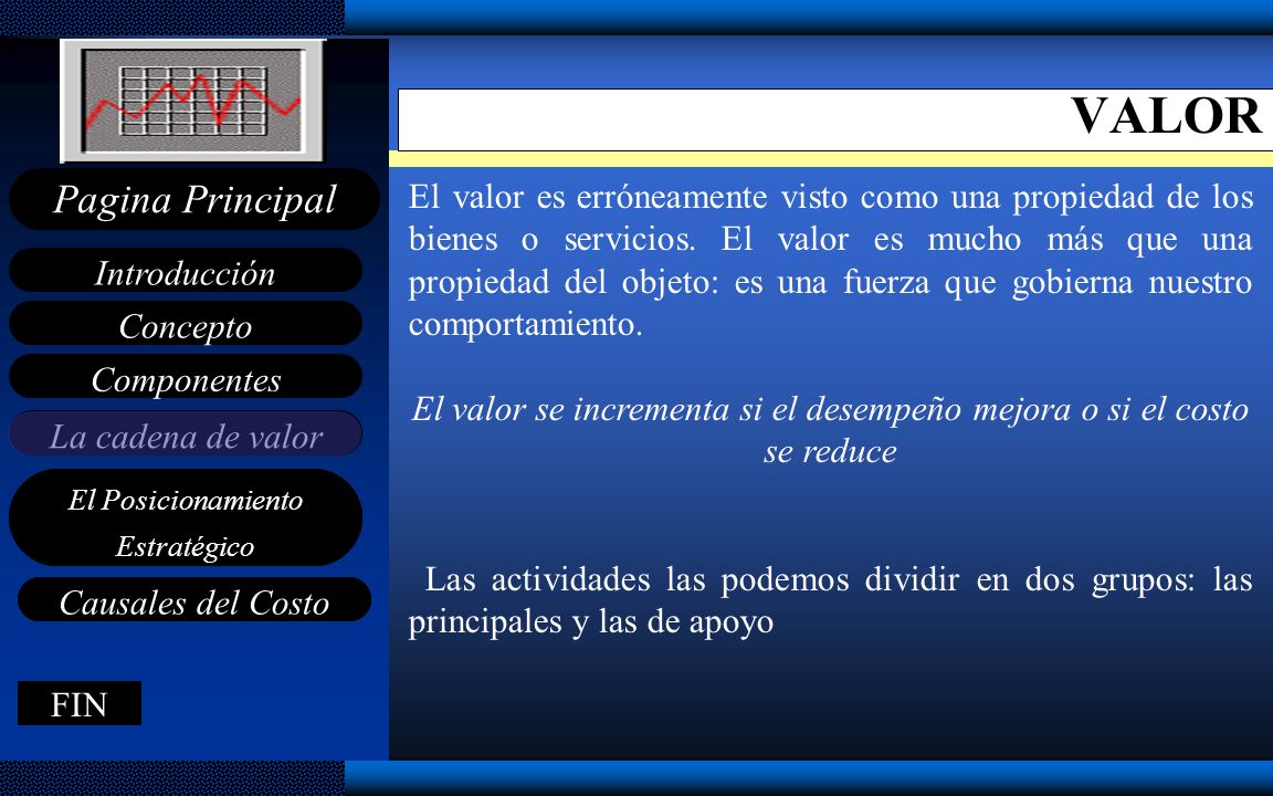 El valor se incrementa si el desempeño mejora o si el costo se reduce