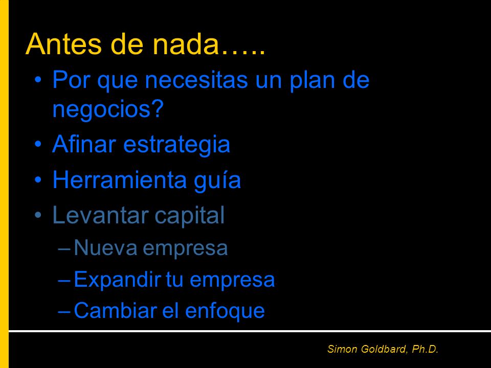 Antes de nada….. Por que necesitas un plan de negocios