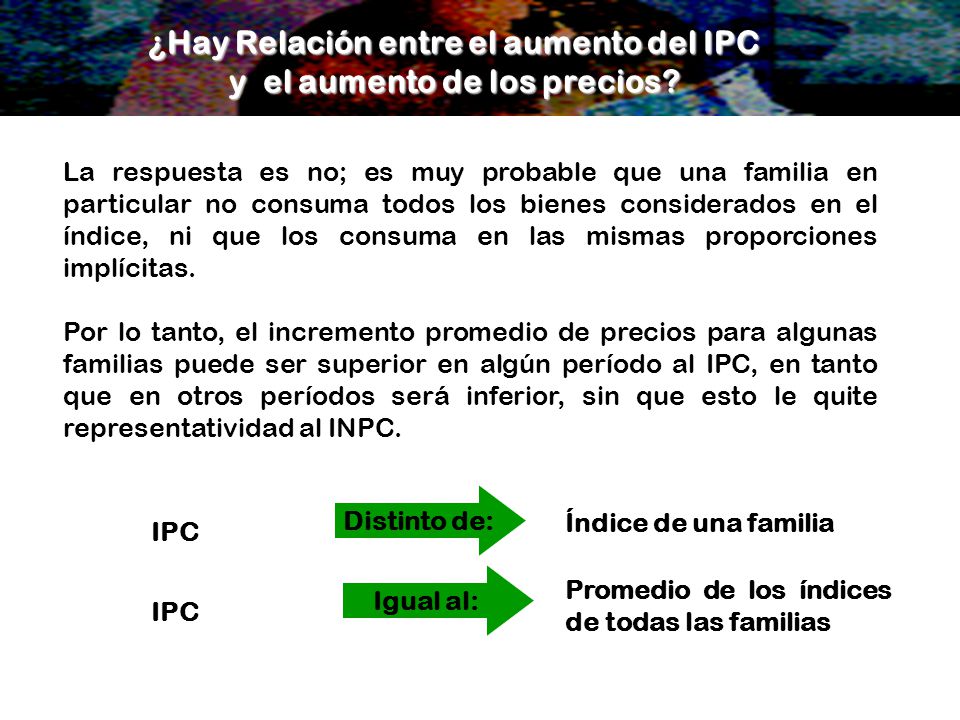 ¿Hay Relación entre el aumento del IPC y el aumento de los precios