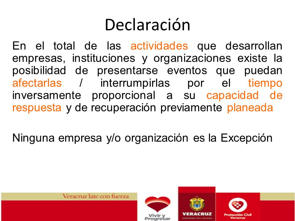 Declaración