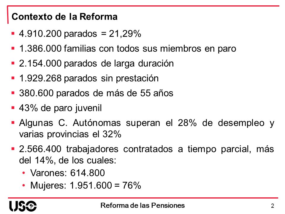 Reforma de las Pensiones
