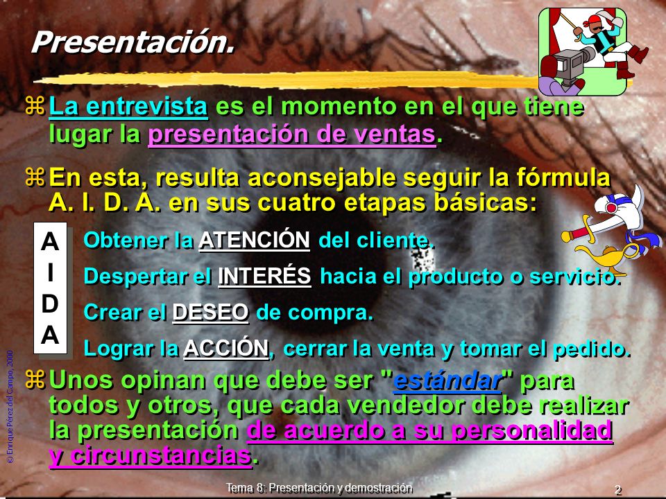 Tema 8: Presentación y demostración
