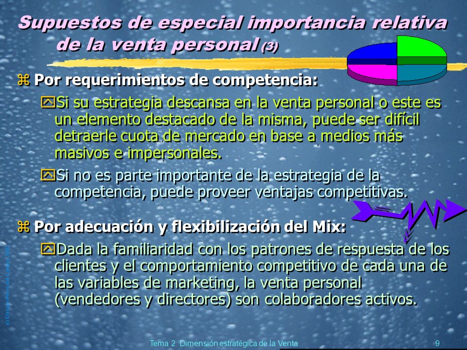 Supuestos de especial importancia relativa de la venta personal (3)
