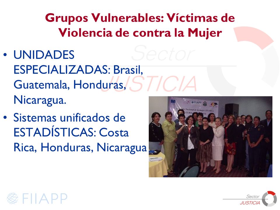 Grupos Vulnerables: Víctimas de Violencia de contra la Mujer