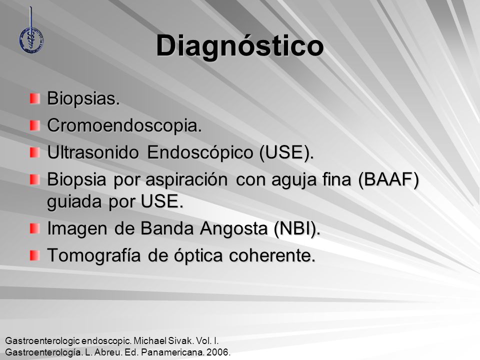 Diagnóstico Biopsias. Cromoendoscopia. Ultrasonido Endoscópico (USE).