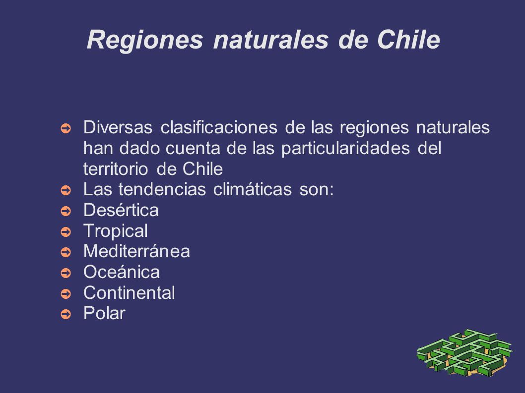 Regiones naturales de Chile
