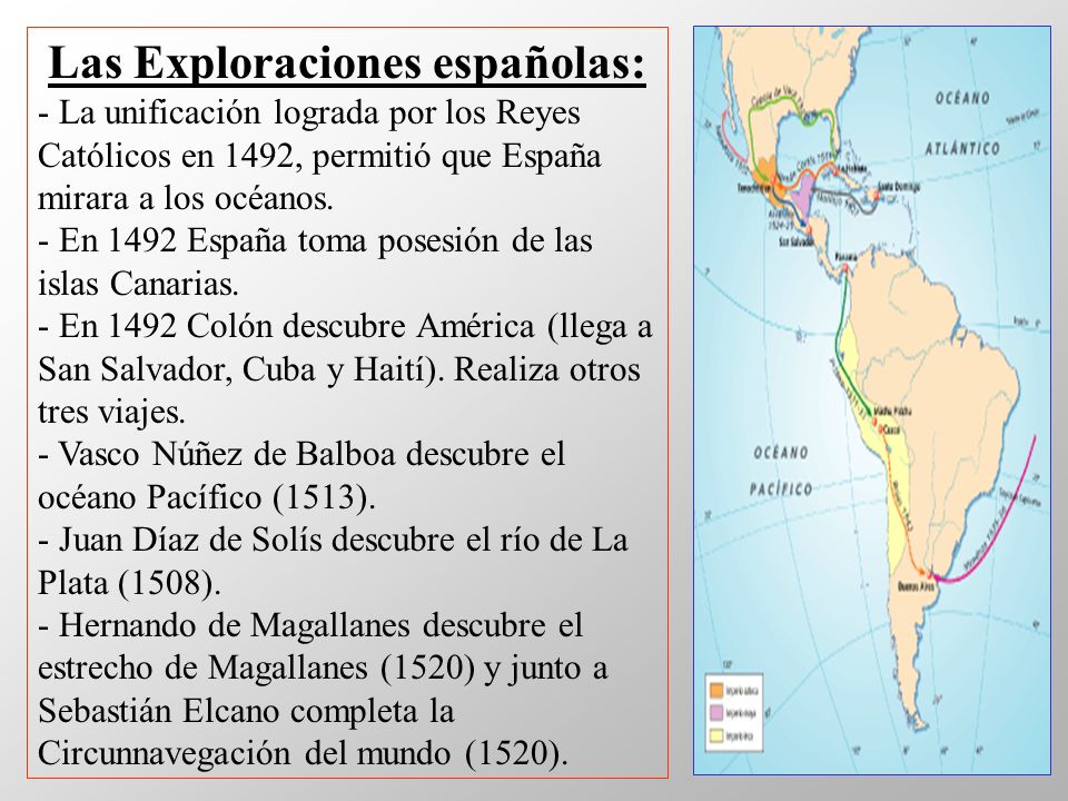Las Exploraciones españolas: