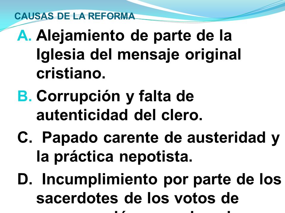 Alejamiento de parte de la Iglesia del mensaje original cristiano.