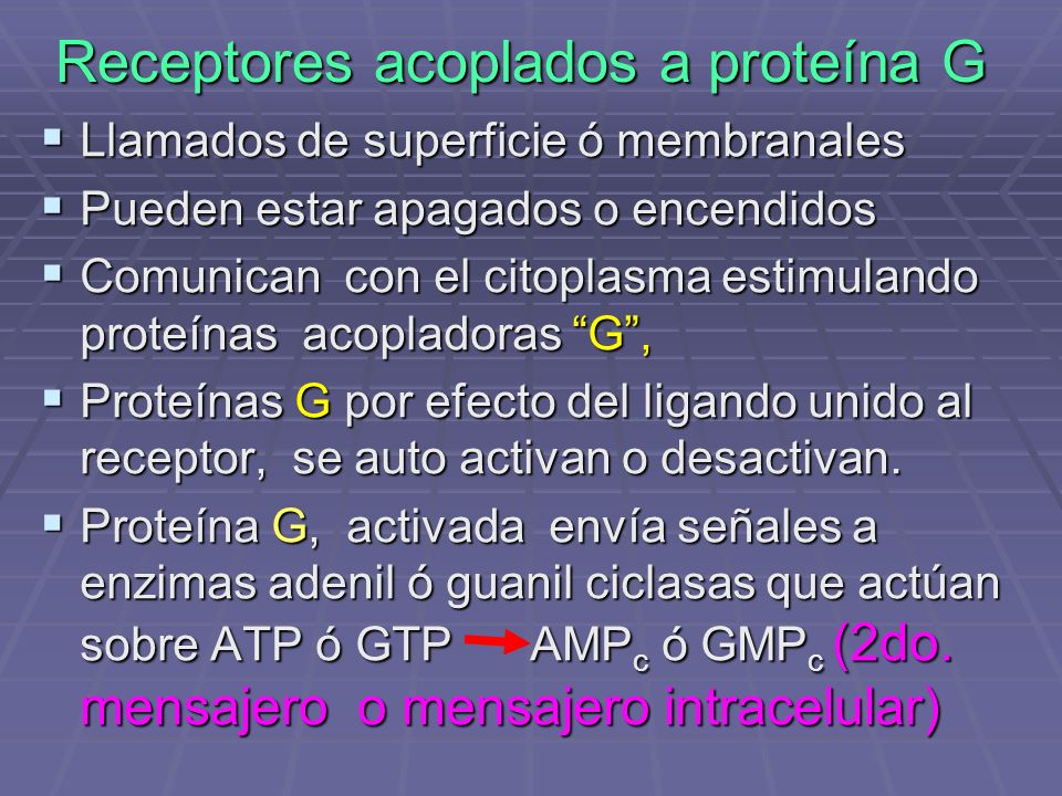 Receptores acoplados a proteína G