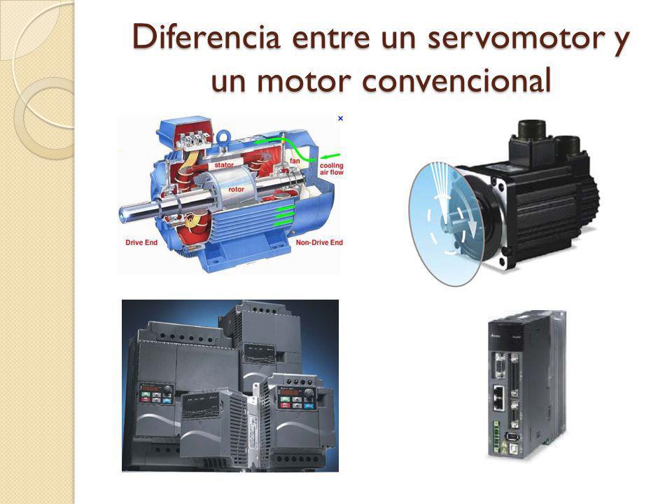 Diferencia entre un servomotor y un motor convencional