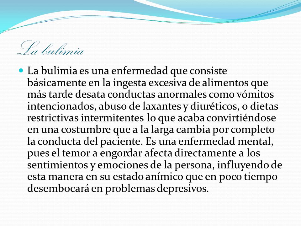 La bulimia