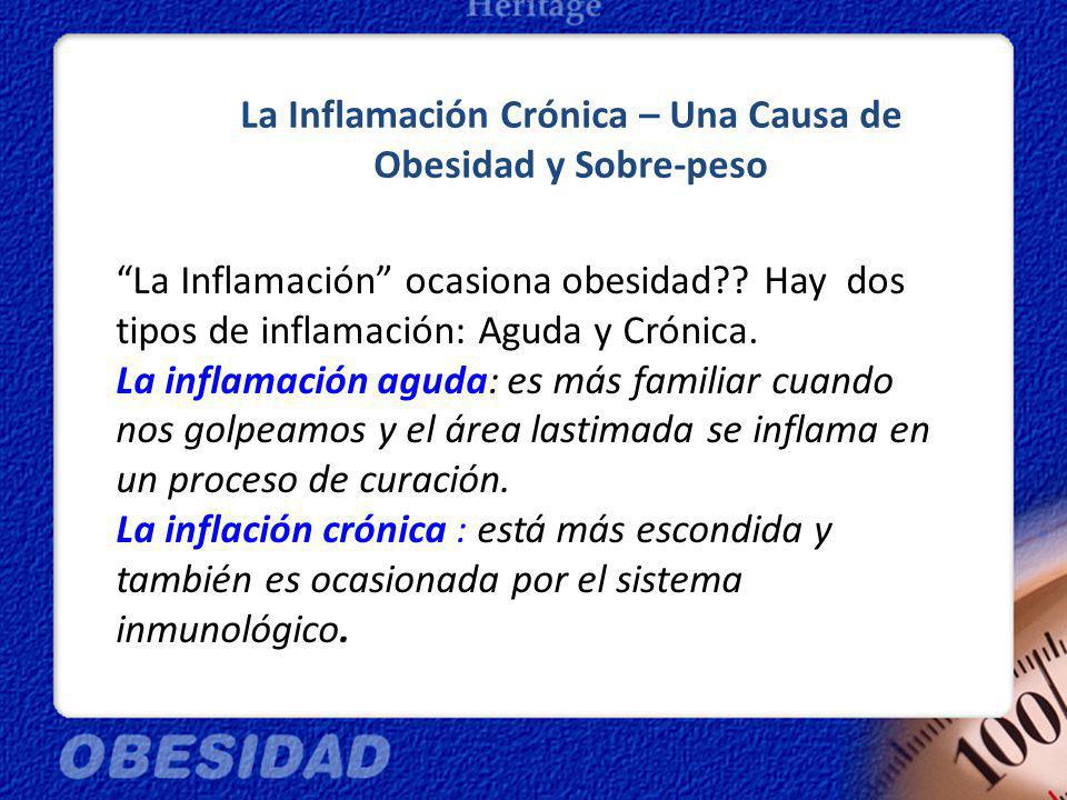 La Inflamación Crónica – Una Causa de Obesidad y Sobre-peso