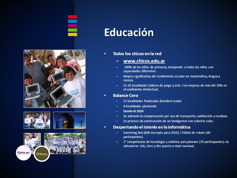 Educación   Todos los chicos en la red Balance Cero