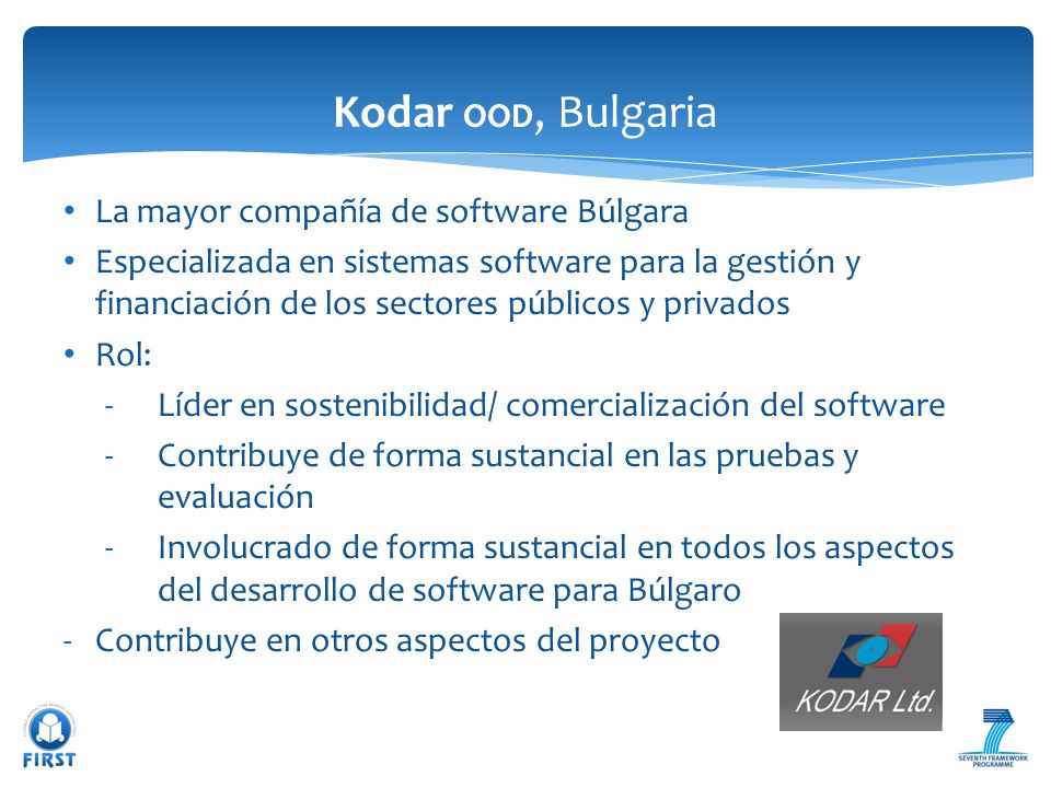 Kodar OOD, Bulgaria La mayor compañía de software Búlgara