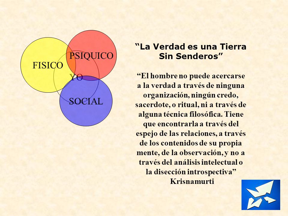 La Verdad es una Tierra Sin Senderos
