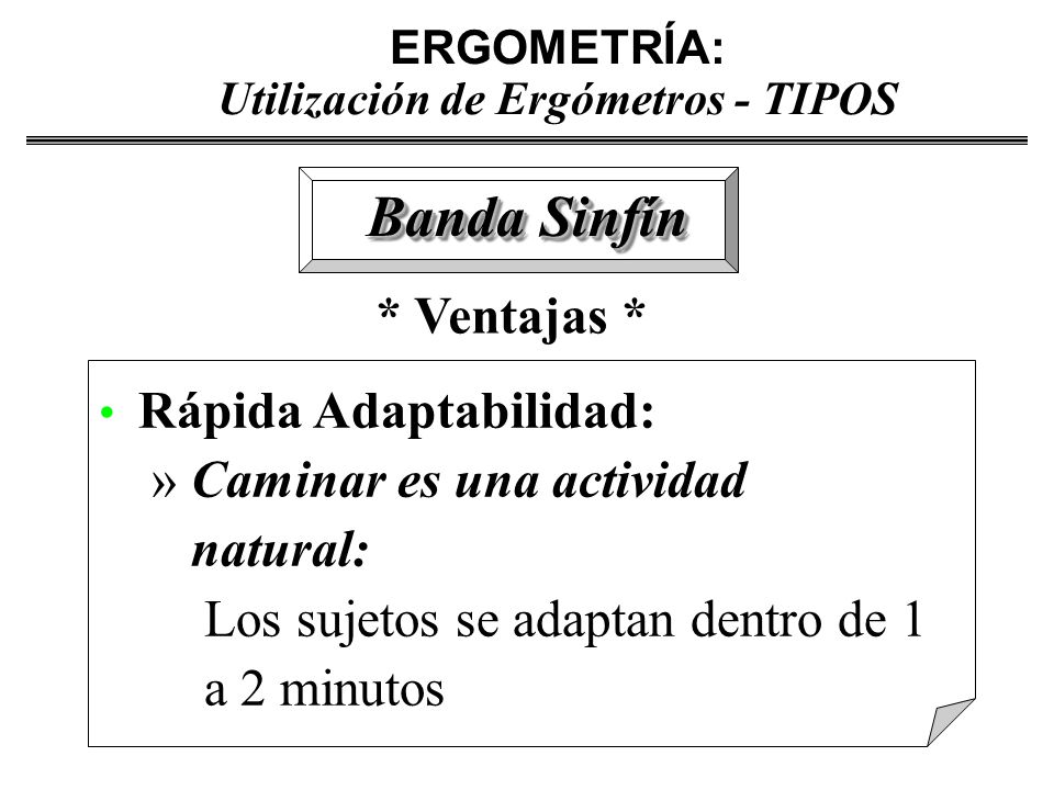 ERGOMETRÍA: Utilización de Ergómetros - TIPOS