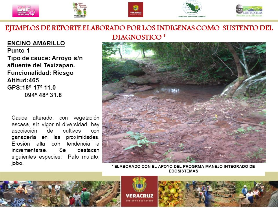 * ELABORADO CON EL APOYO DEL PROGRMA MANEJO INTEGRADO DE ECOSISTEMAS