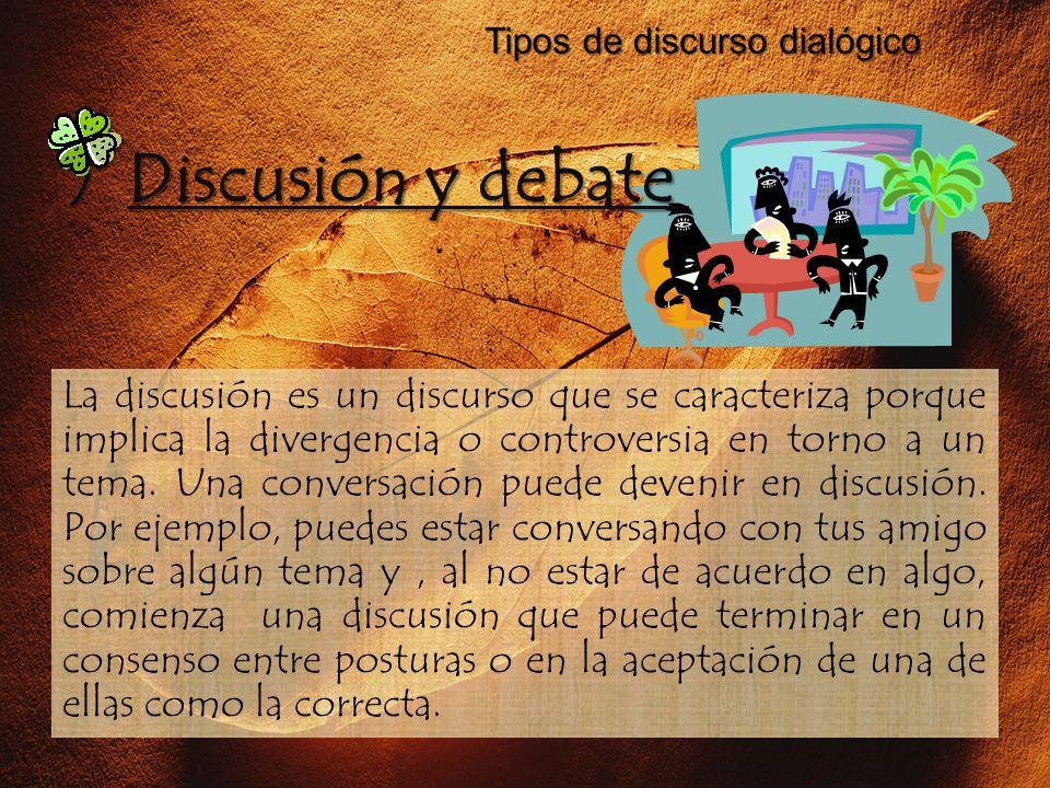 Discusión y debate