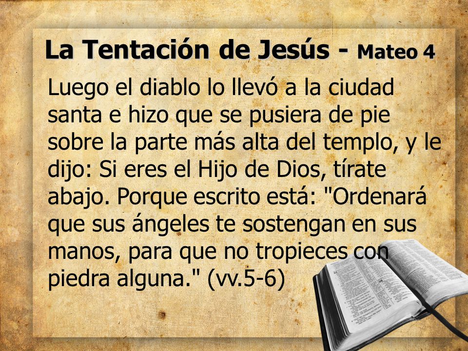 La Tentación de Jesús - Mateo 4